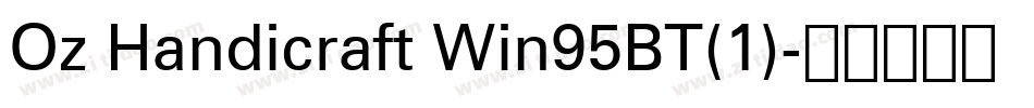 Oz Handicraft Win95BT(1)字体转换